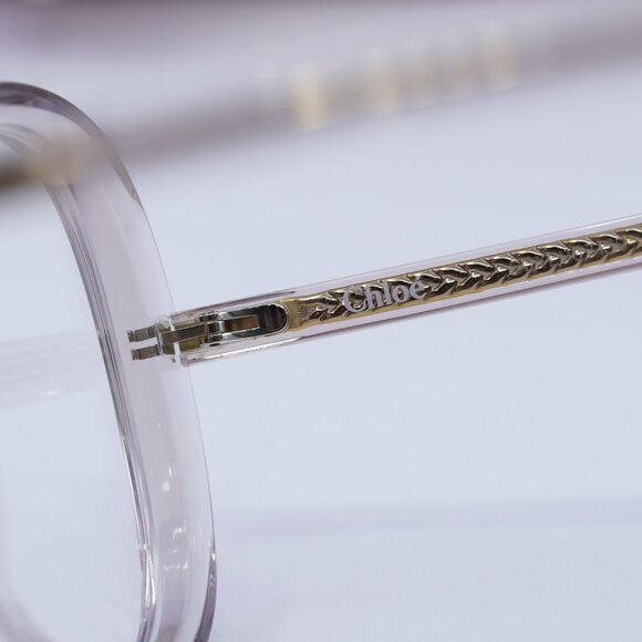 Chloe CH0011O 002 Butterfly Eyeglasses - Transparent Pink 56mm - Picture 8 of 11